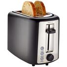 Torradeira Amazon Basics 2 Slice Extra Wide Slot 900 W preta/prata