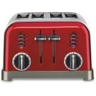 Torradeira Cuisinart CPT-180MRP1 Metal Classic 4 fatias vermelha