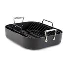 Torrador antiaderente anodizado rígido HA1 totalmente revestido com rack 33x40cm