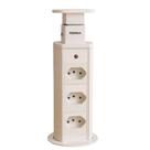 Torre 3 Tomadas Multiplug Retrátil Embutir Mesa 10A e 20A Bivolt Renna 3 Tomadas 16A Torre 3 Tomadas Multiplug Retrátil Embutir Mesa 10A e 20A Bivolt Renna 3 Tomadas 16A
