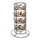 Torre 4 Xícaras Grãos de Café 150 ml Cozinha Criativa