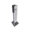 Torre Coluna Pinça Inox 30cm 1 Furo Guarda Corpo Sacada Escada Polida