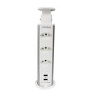 Torre de 3 Tomadas Branco com 2 USB 20A Bivolt - Power Plug 822.91.141 Hafele