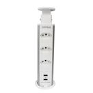 Torre de 3 Tomadas Branco com 2 USB 20A Bivolt - Power Plug 822.91.141 Hafele