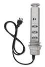 Torre De 3 Tomadas Usb A Usb C Multiplug 20a Retrátil Cinza