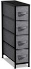 Torre de armazenamento Sorbus, cômoda estreita com estrutura de aço de 4 gavetas Torre de armazenamento Sorbus, cômoda estreita com estrutura de aço de 4 gavetas