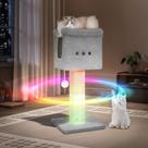 Torre de Arranhador para Gatos Hzuaneri com Cama e Luz LED - 1m