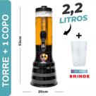 Torre De Chopp Beer 2.2 Litro + 1 Copo + 2 Tubo Gelante Duff Torre De Chopp Beer 2.2 Litro + 1 Copo + 2 Tubo Gelante Duff