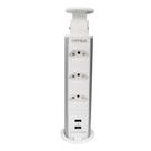 Torre de Embutir PowerPlug G4 com 03 Tomadas 20A e 02 USB-A Branca Hafele Torre de Embutir PowerPlug G4 com 03 Tomadas 20A e 02 USB-A Branca Hafele