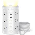 Torre de Energia Antane com Luz Noturna - 12 AC, 3A, 2C + Portas USB