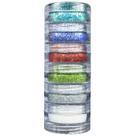Torre de glitter ecológico em pó Colormake 6 potes