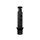 Torre de tomada c/ 2 tomadas + 2 usb preta
