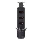 Torre De Tomada Inox Retrátil Multiplug Embutir Mesa Granito
