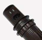 Torre de Tomada Mesa Pop Marron 1 Elétrica 20a + 2 Usb
