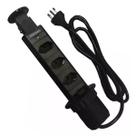 Torre De Tomada Multiplug Com 3 Tomadas Preto Renna