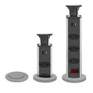 Torre De Tomada Para Bancada Embutir Retrátil Com 3 Tomadas
