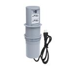 Torre De Tomada Totem Automático 2 Tomadas 10A 2 USB 9.0A Cinza