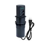 Torre De Tomada Totem Slim Automático 2 Tomadas 10A 3USB 5.2 Preto