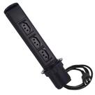 Torre De Tomadas 10a Totem Multiplug 3 Tomadas Qtmov Preto
