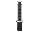 Torre De Tomadas de Embutir Multiplug Com 3 Tomadas Usb + Usb-C