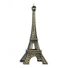 Torre Eifel Pariz Decorativa Grande 6cm Metal Bronze