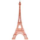 Torre Eiffel Decorativo Rose de Metal 32cm Onyx Trade - livon