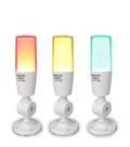 Torre luminosa de sinalização LTA-505N com 3 cores em LED - Sinalização Contínua + Alarme Sonoro