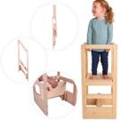 Torre Montessoriana Aprendizagem Brinquedo Dobrável Premium