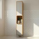 Torre Nicho 2 Portas 37 cm Brilhante Celeste Bege/Cinamomo/Offwhite