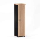 Torre Nicho Com Porta PE 40 Pandin 1,60 M Noce Naturale e Preto