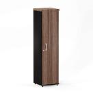 Torre Nicho Com Porta PE 40 Pandin 1,60 M Walnut e Preto