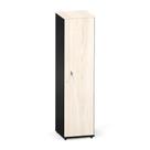 Torre Nicho De Madeira Com Porta P25 Pandin 160 CM Casablanca e Preto