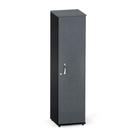 Torre Nicho De Madeira Com Porta P25 Pandin 160 CM Grafito e Preto