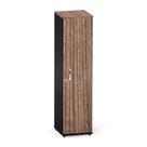 Torre Nicho De Madeira Com Porta P25 Pandin 160 CM Walnut e Preto