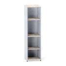 Torre Nicho De Madeira Sem Porta P25 Pandin 160 CM Casablanca e Cinza