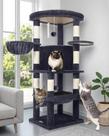 Torre para Gatos Globlazer C51 para Gatos de Interior, Gris Oscuro