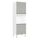 Torre Perola 70 cm com Nicho Microondas 4 Portas mais 1 Nicho Luciane