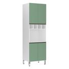 Torre Perola 70 cm com Nicho Microondas 4 Portas mais 1 Nicho Luciane