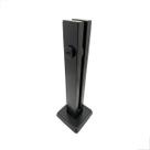 Torre pinça Inox 30cm 1 Furo Guarda Corpo Preto