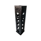 Torre porta 21 cápsulas três corações mdf preto