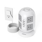 Torre Power Strip TESSAN com 8 tomadas AC, 4 portas USB, cabo de 10 pés