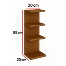 Torre Prateleira Estante MDF Multifuncional 85cm Sustentável Decoração Quarto Sala Cozinha Moderno - Branco