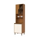 Torre Quente 01 Forno com Porta de Vidro 63cm Venaly C589 Cinamomo Off White - Henn