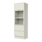 Torre Quente 02 Fornos 01 Portas Basculante 02 Gavetas C669 Fineze Areia HP Duna Cristal - Henn