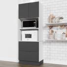 Torre Quente 2 Nichos Forno e Microondas com Rodapé Puxador 150cm Ipanema CabeCasa MadeiraOriginals Torre Quente 2 Nichos Forno e Microondas com Rodapé Puxador 150cm Ipanema CabeCasa MadeiraOriginals
