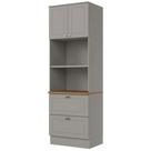 Torre Quente 2 Nichos para Forno 2 Portas 2 Gavetas MDF Americana Henn