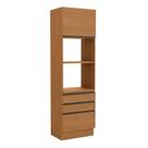 Torre Quente 70cm com Rodapé para 2 Fornos 1 Porta 3 Gavetas Maxxi Kappesberg