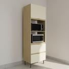 Torre Quente 70cm para Forno e Micro-ondas com 2 Portas Basculantes e 1 Gaveta Tm1240 Nanda