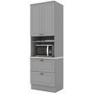 Torre Quente 71,5cm com Rodapé para 1 Forno com 2 gavetões 2 Portas Sophia Henn