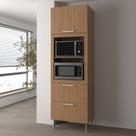 Torre Quente 80cm para Forno e Micro-ondas com 1 Porta Basculante e 2 Gavetas